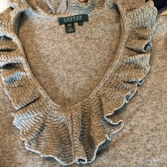 Lauren Ralph Lauren Silk/Cashmere Sweater, Large - Picture 6 of 8